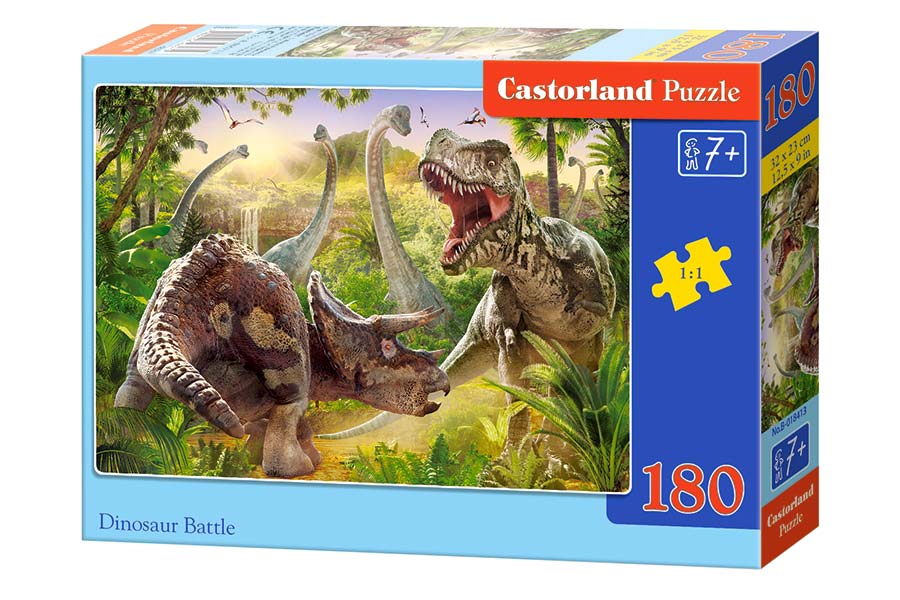 Castorland Puslespil – Dinosauriekamp 180 Brikker