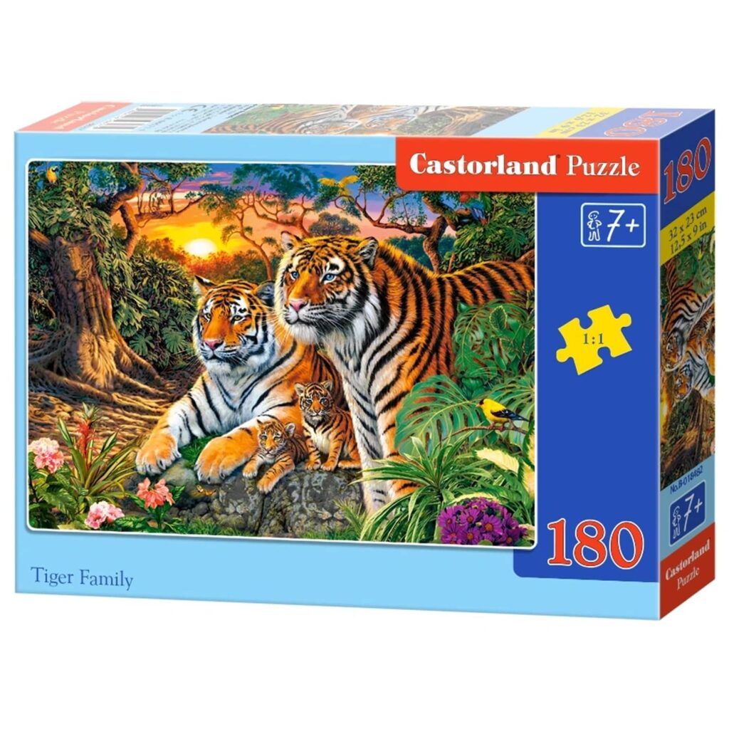 Castorland Puslespil – Tigerfamilie 180 brikker