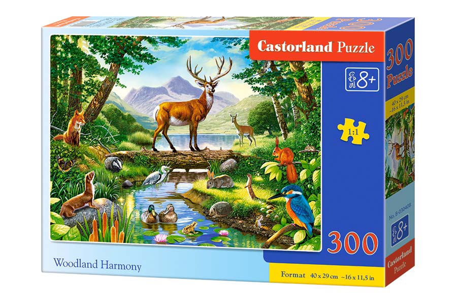 Castorland Puslespil – Skovens harmoni 300 store brikker