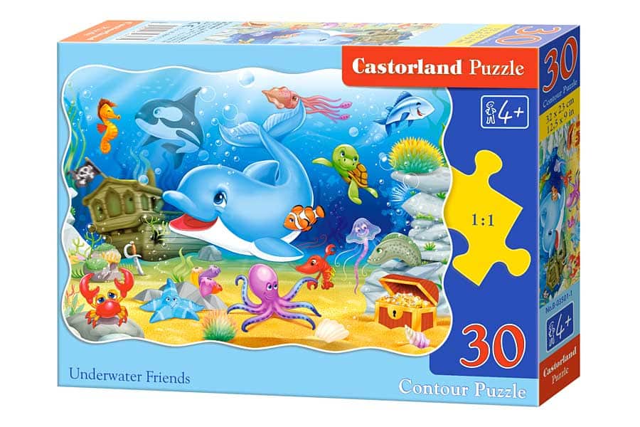 Castorland Puslespil – Undervandsvenner! 30 store brikker
