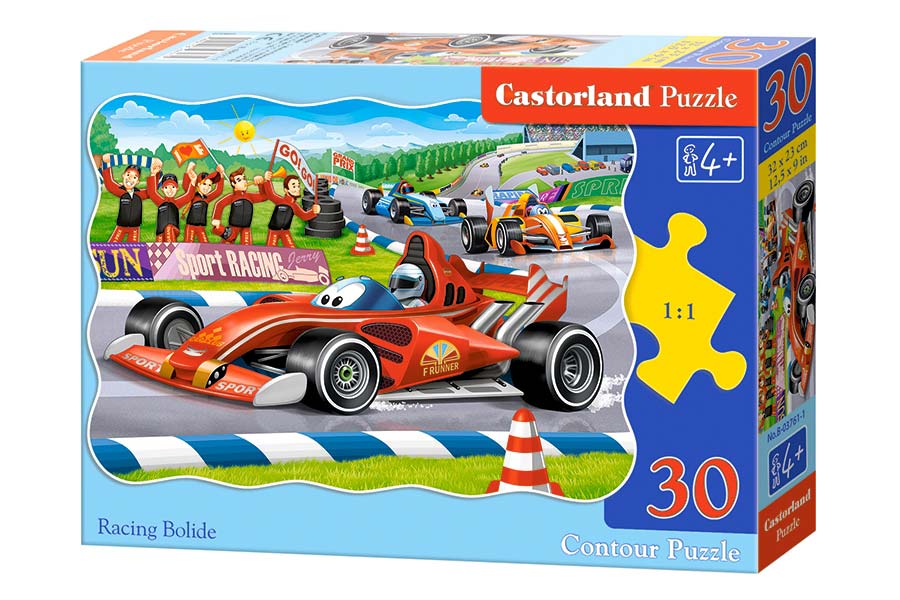 Castorland Puslespil – Racerbiler 30 Brikker
