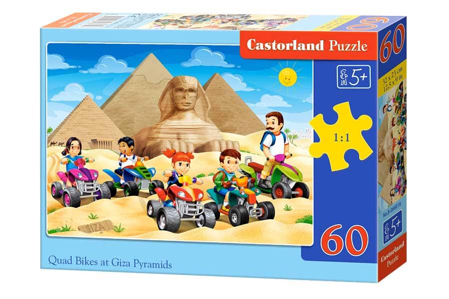 Castorland Puslespil – Sightseeing ved Giza-pyramiderne 60 Brikker