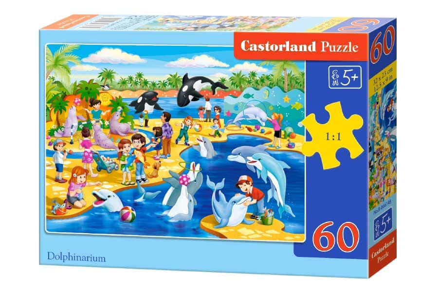 Castorland Puslespil – Delfinarium 60 Brikker