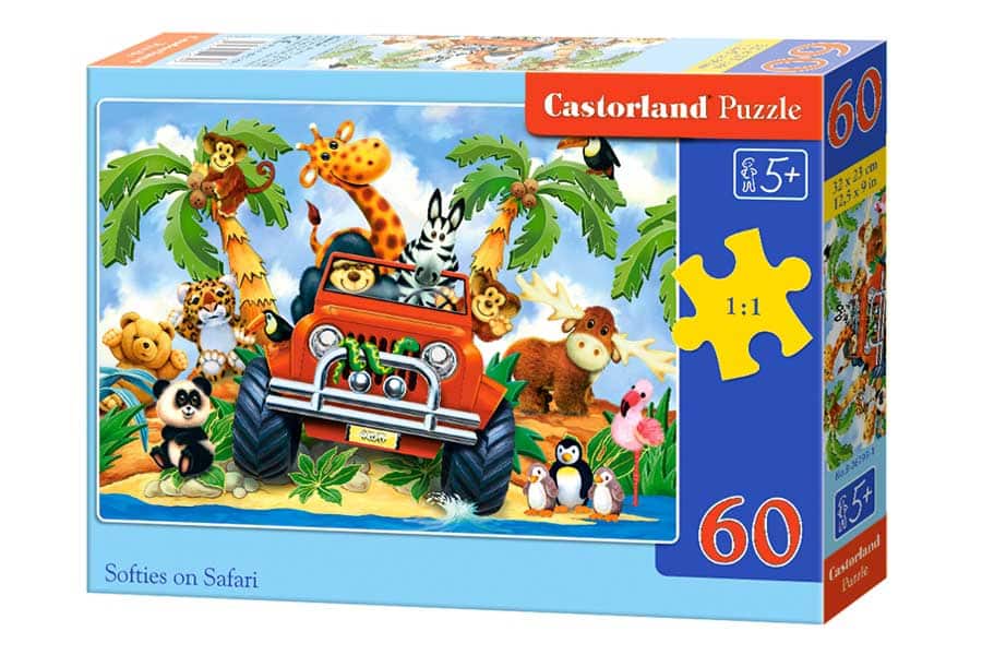 Castorland Puslespil – Sjov på Safari 60 Brikker