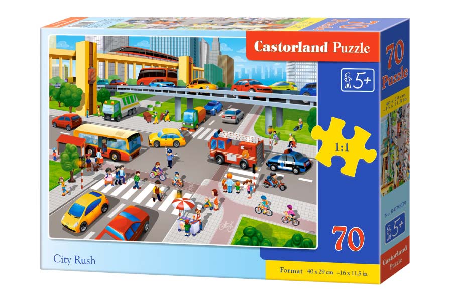 Castorland Puslespil – Myldretid 70 Brikker