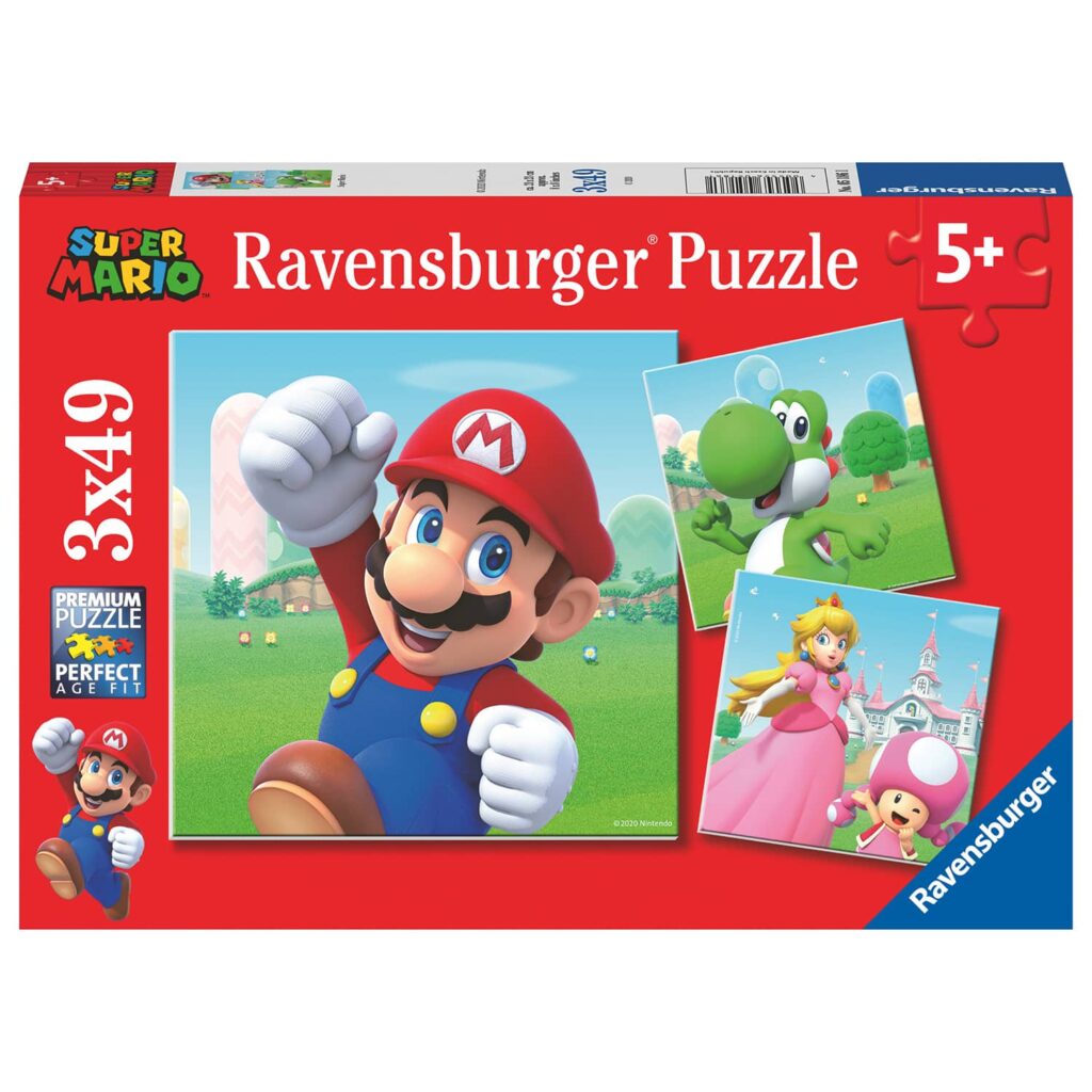 Ravensburger Børnepuslespil – Super Mario 3×49 Brikker