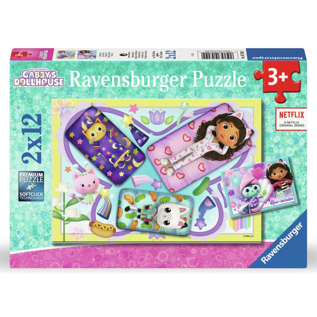 Ravensburger Børnepuslespil – Gabby’s Dockhus 2×12 Brikker