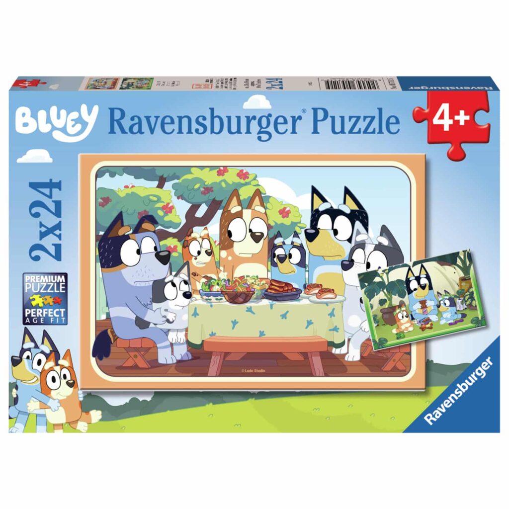 Ravensburger Børnepuslespil – Bluey 2×24 Brikker
