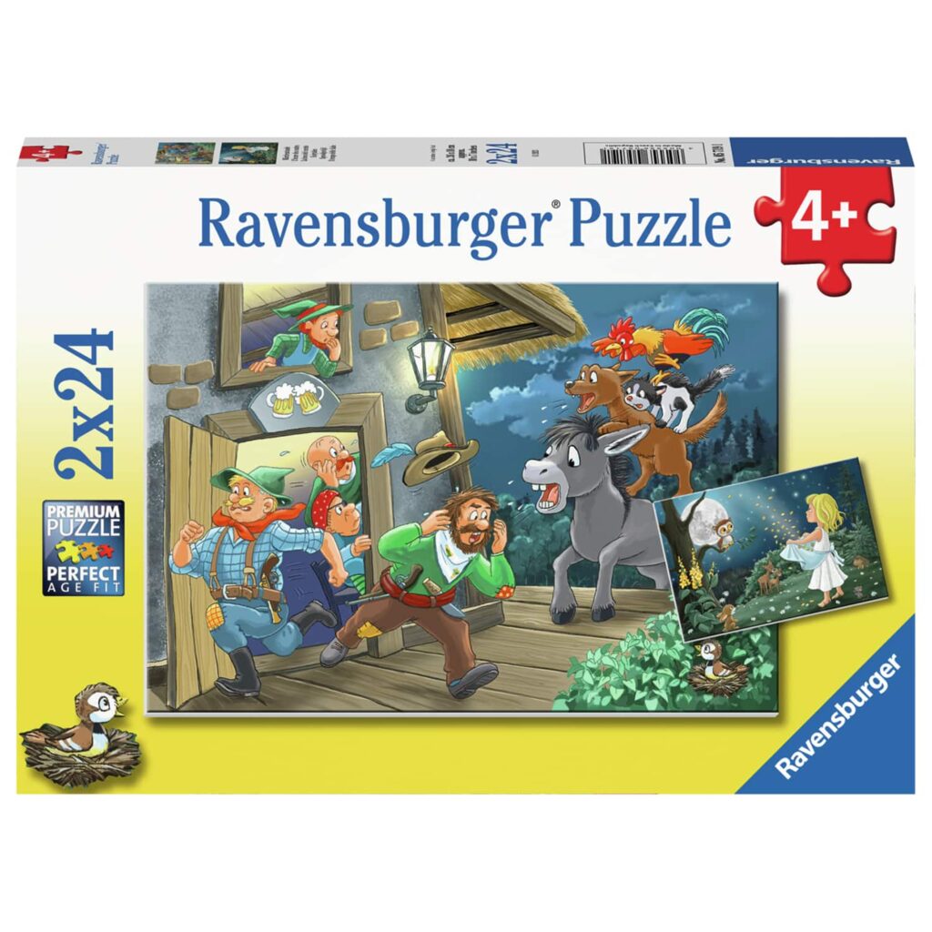 Ravensburger Børnepuslespil – Eventyrverden 2×24 Brikker