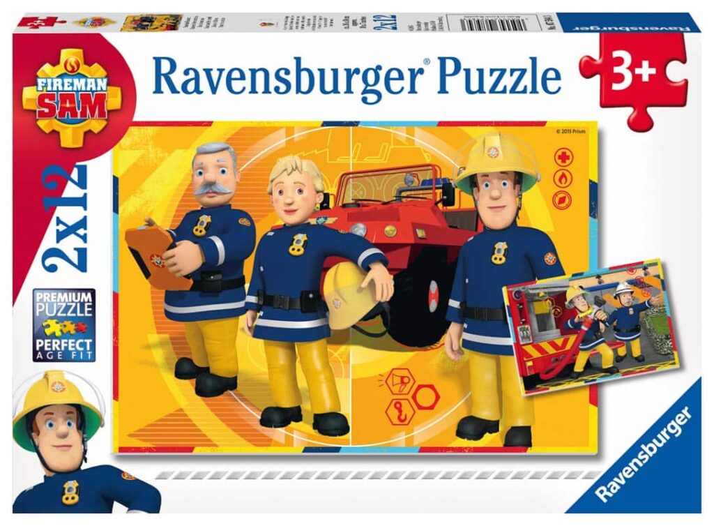Ravensburger Børnepuslespil: Brandmand Sam i aktion 2×12 Brikker