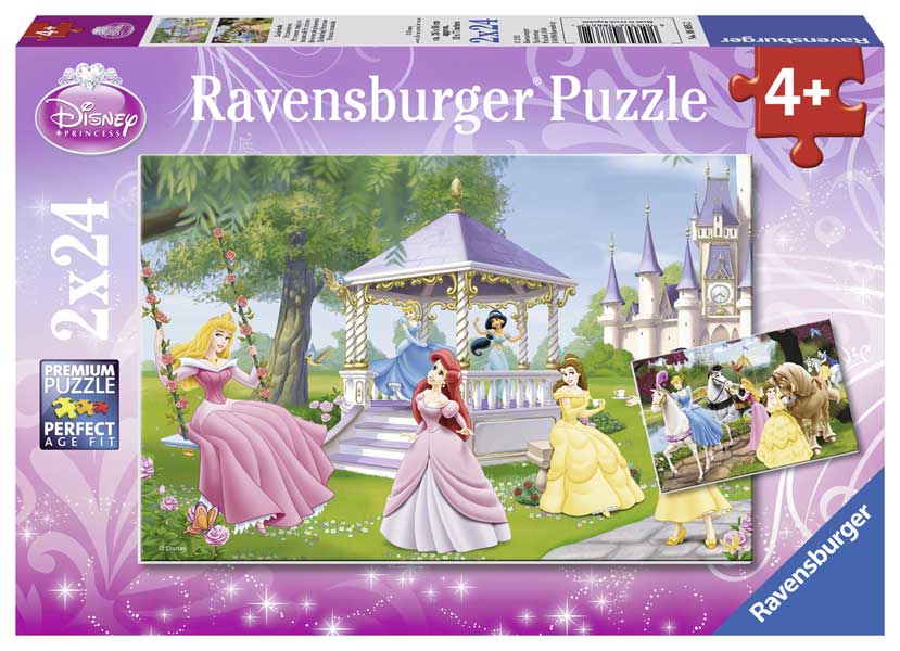 Ravensburger Børnepuslespil – Disney Prinsesser 2×24 brikker