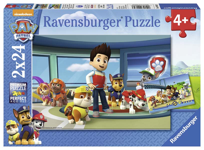 Ravensburger Børnepuslespil – Paw Patrol 2×24 brikker