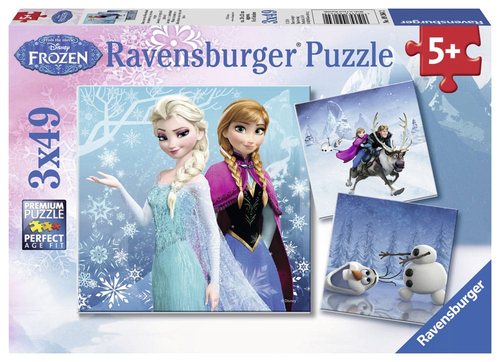 Ravensburger Børnepuslespil – Disney Frozen 3×49 brikker