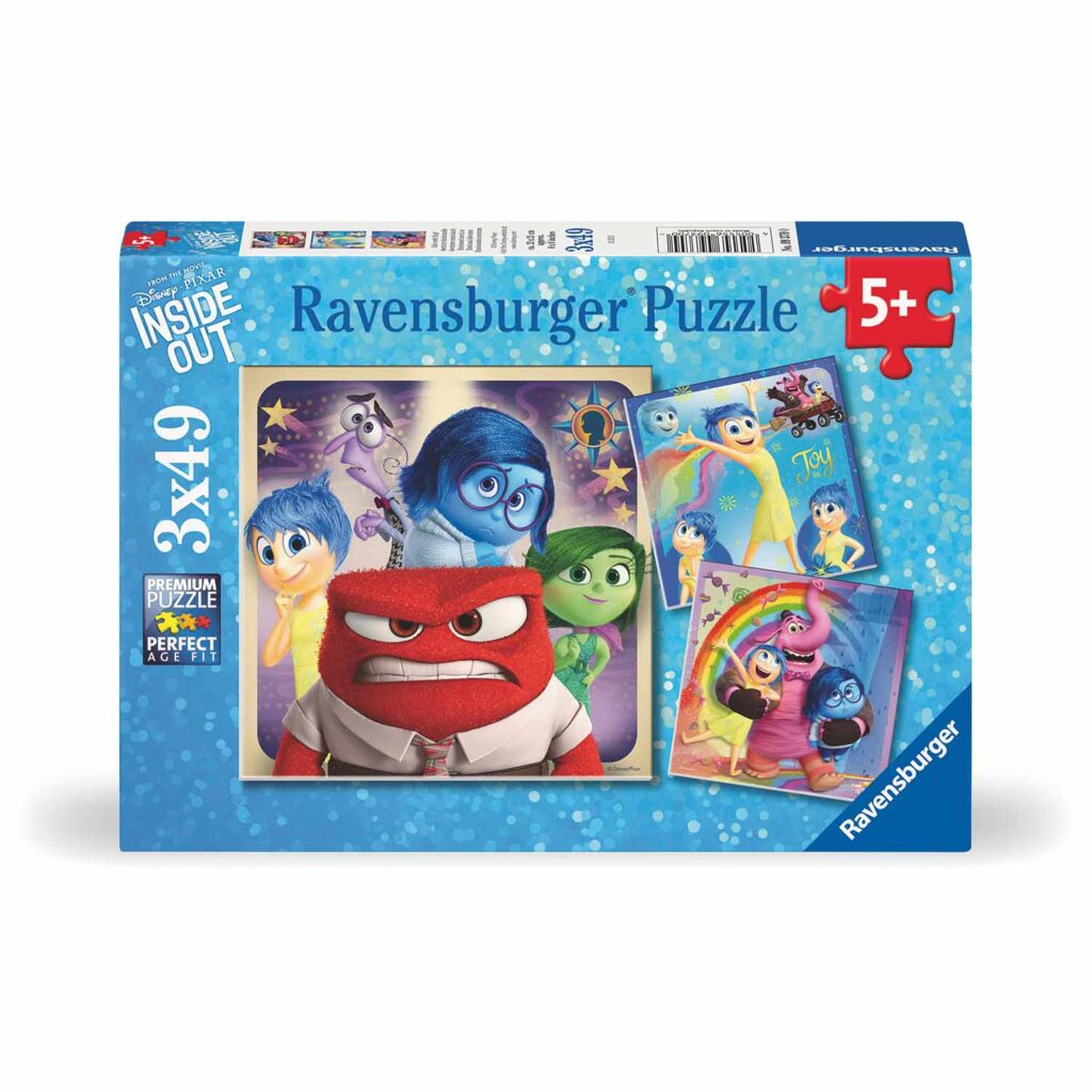 Ravensburger Børnepuslespil – Inderst inde: Følelsesmæssige Eventyr 3×49 brikker