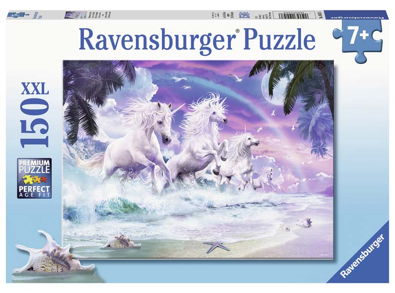 Ravensburger Puslespil – Enhjørningernes strand 150 brikker XXL