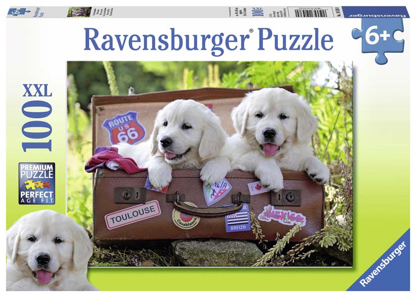 Ravensburger Puslespil – Hvalpe på eventyr 100 brikker XXL