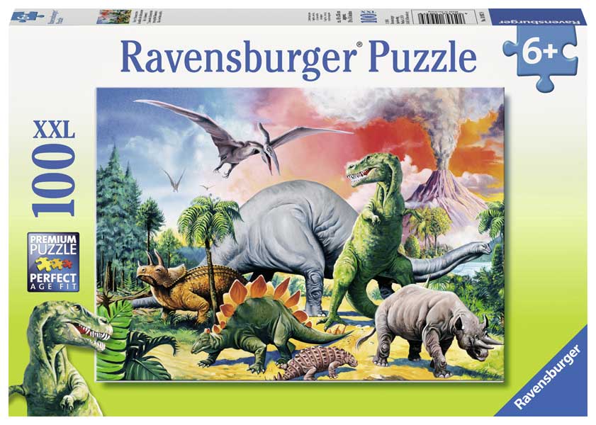 Ravensburger Puslespil – Dinosaurer 100 brikker XXL
