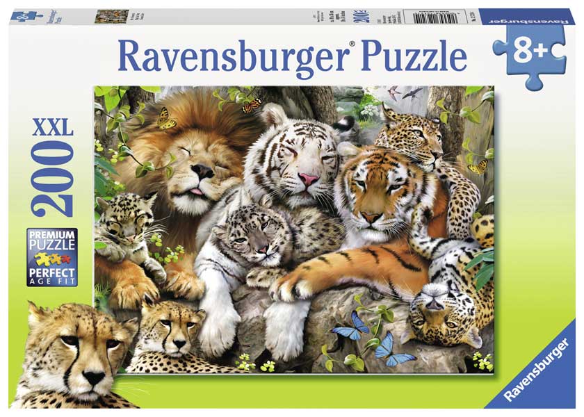 Ravensburger Puslespil – Tid til en lur 200 brikker XXL