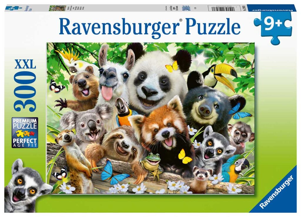 Ravensburger Puslespil – Vildt selfie 300 brikker XXL