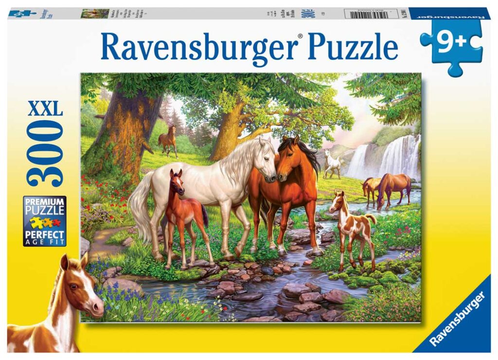 Ravensburger Puslespil – Heste ved bækken 300 brikker XXL