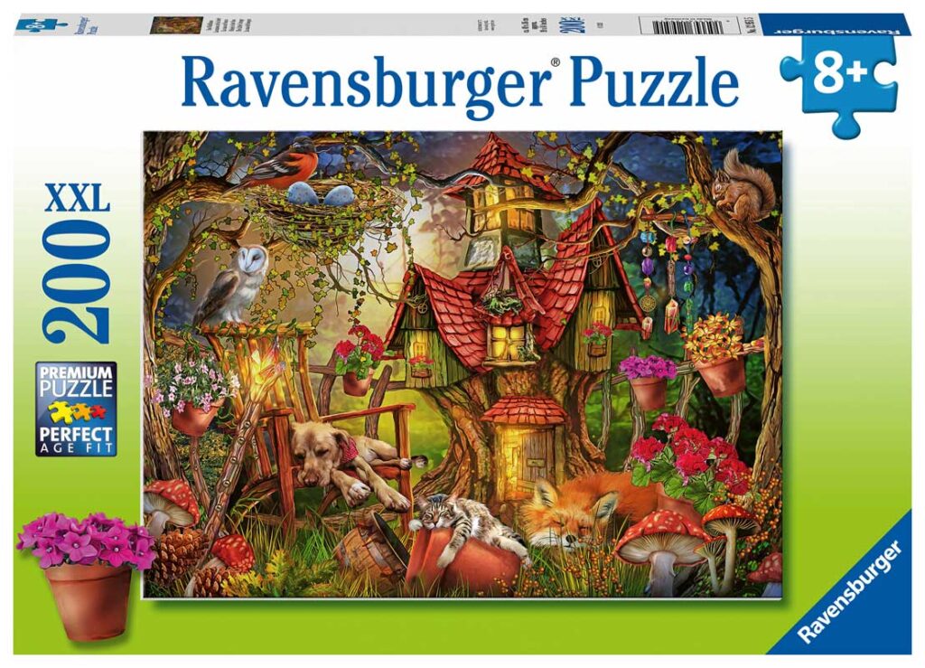 Ravensburger Puslespil – Den lille hytte 200 brikker XXL