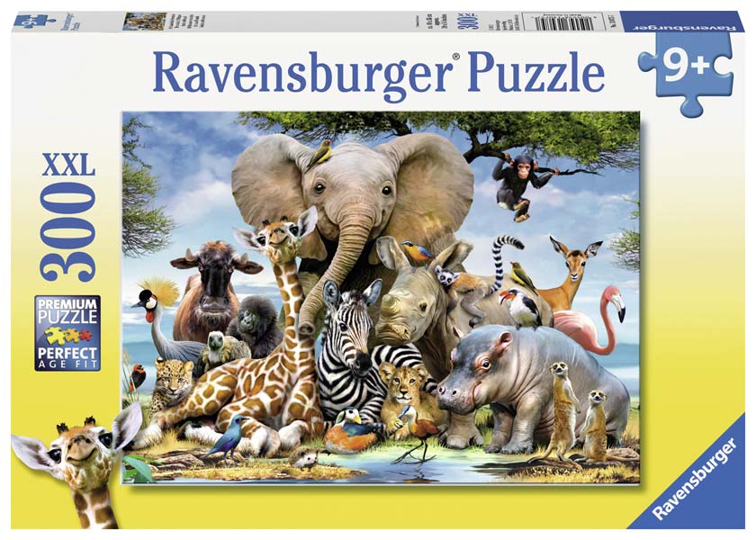 Ravensburger Puslespil – Safari-selfie 300 brikker XXL