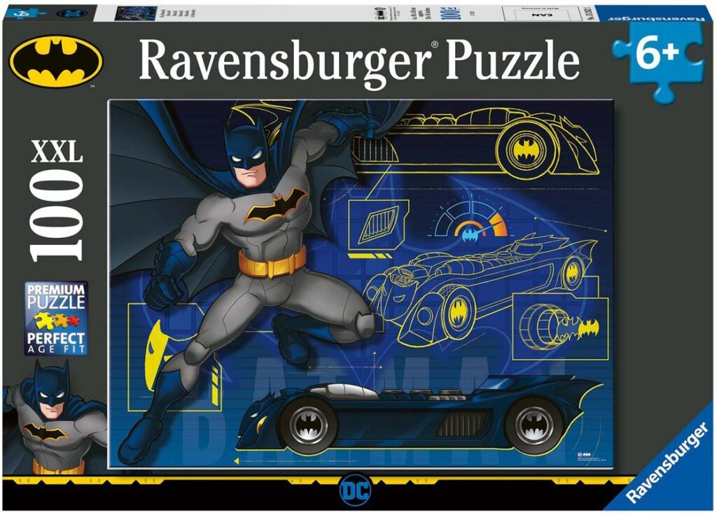 Ravensburger Puslespil – Batman & Batmobile 100 brikker XXL