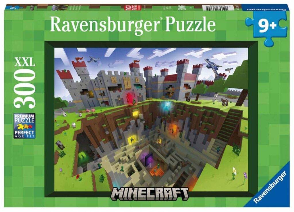 Ravensburger Puslespil – Minecraft Verden 300 brikker XXL