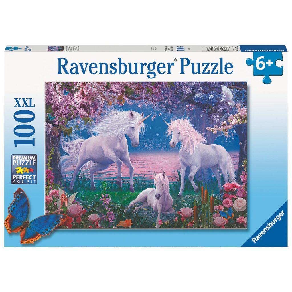 Ravensburger Puslespil – Enhjørninger 100 brikker