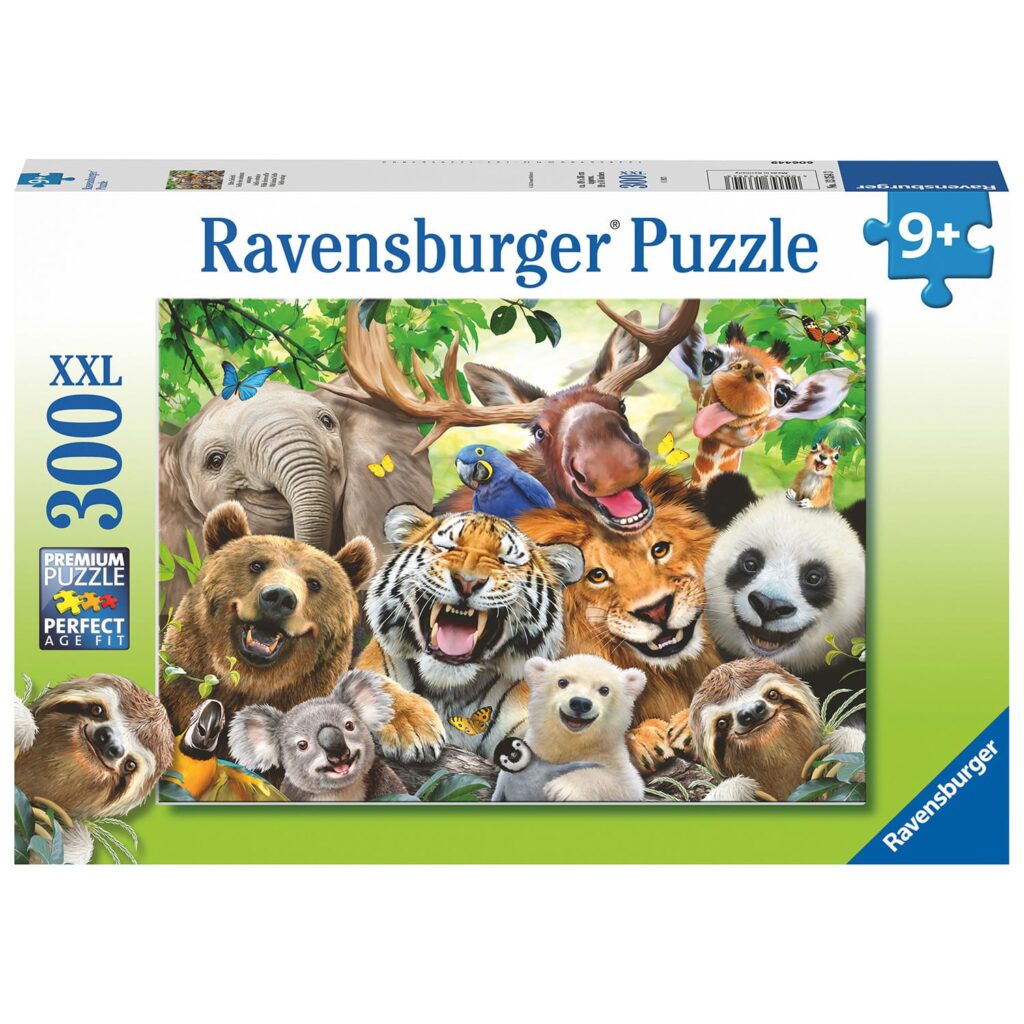Ravensburger Puslespil – Eksotiske dyreselfies 300 brikker