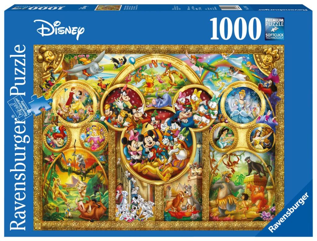 Ravensburger Puslespil – Disney Gyldent Collage, 1000 brikker
