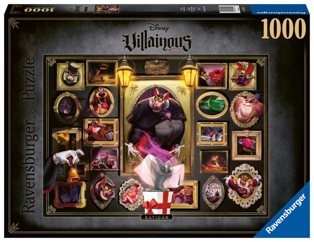 Ravensburger Puslespil – Disney Villainous Skurke – Ratigan 1000 brikker