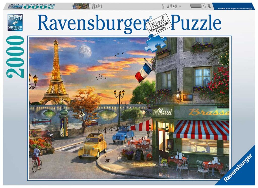 Ravensburger Puslespil – Paris solnedgang 2000 brikker