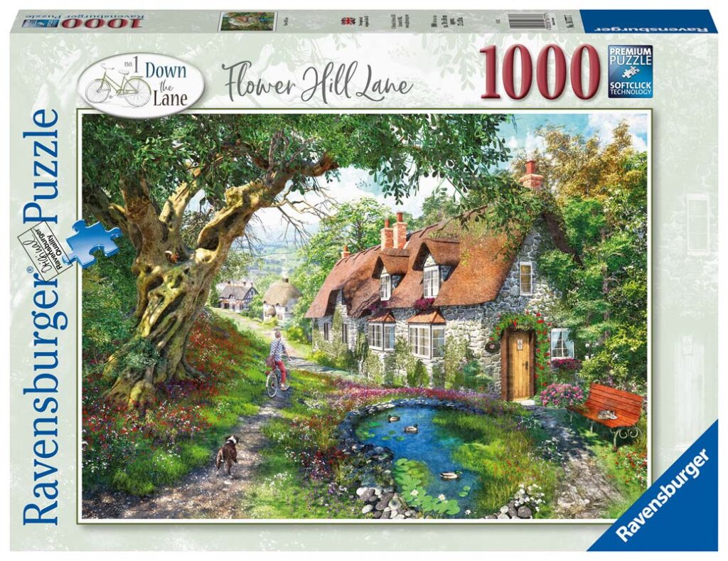 Ravensburger Puslespil – Langs vejen: 1# Flower Hill Lane 1000 brikker