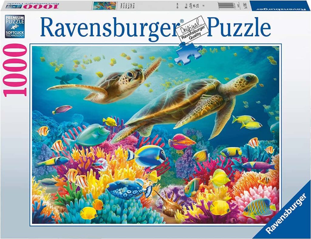 Ravensburger Puslespil – Blå undervandsverden 1000 brikker