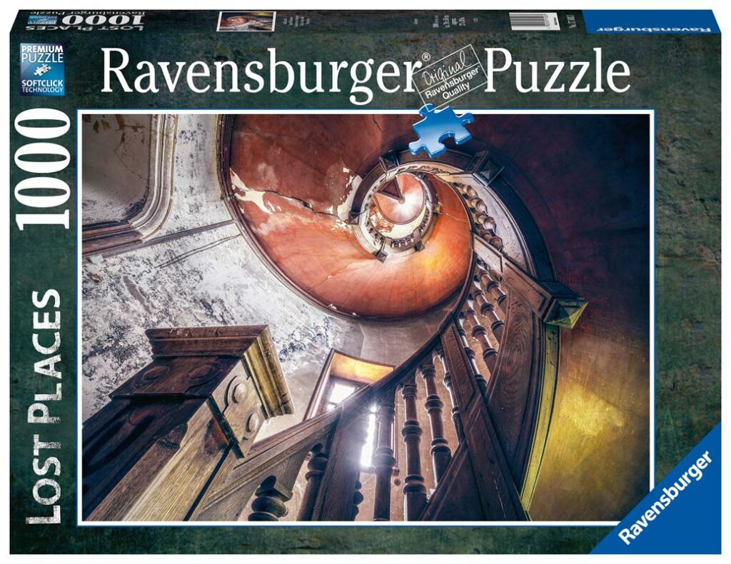 Ravensburger Puslespil – Lost Places #6: Egetræ spiraltrappe 1000 brikker