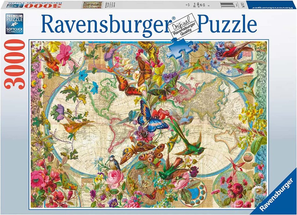 Ravensburger Puslespil – Blomsterverden kort 3000 brikker