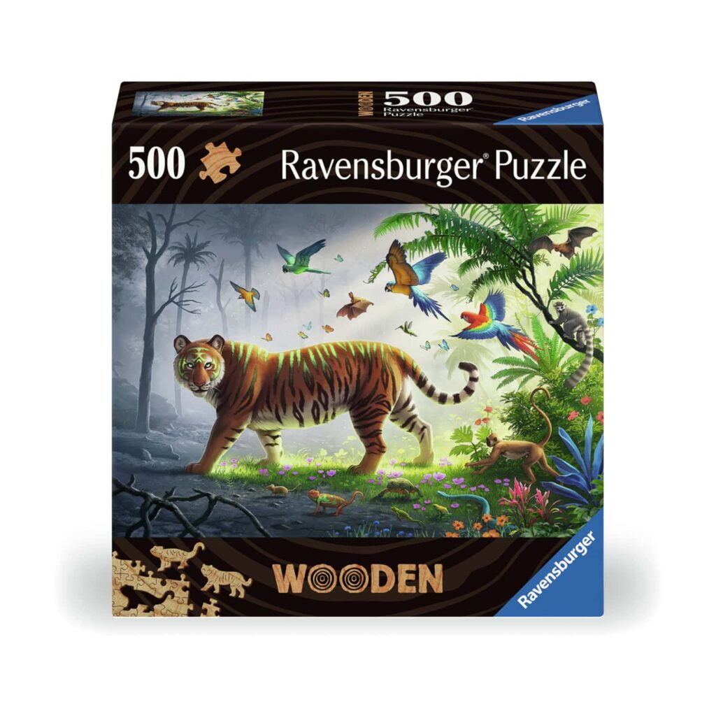 Ravensburger Træpuslespil – Tiger 500 Brikker