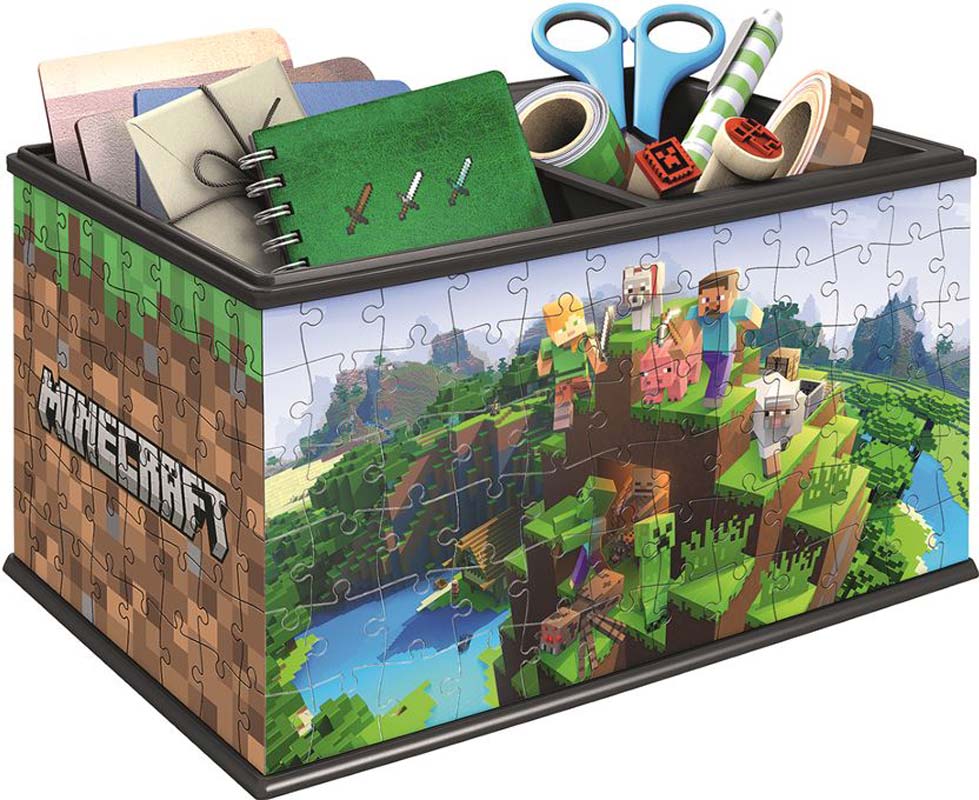 Ravensburger 3D Puslespil – Minecraft Opbevaringsboks 216 brikker