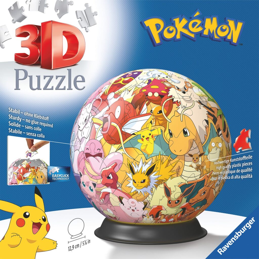 Ravensburger 3D Puslespil – Pokémon: Kanto Region 72 brikker