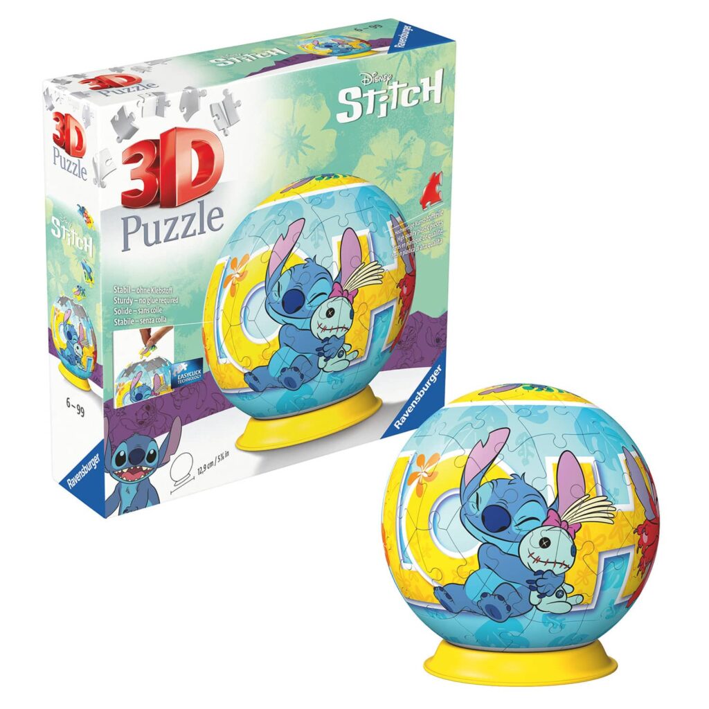 Ravensburger 3D puslespil – Disney: Stitch 72 brikker