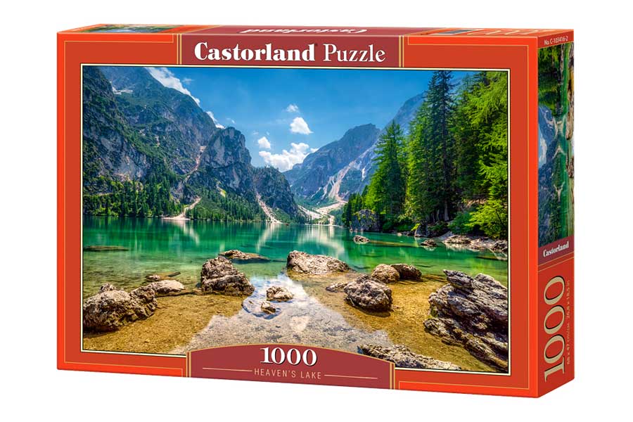 Castorland Puslespil – Lago di Braies i Italien 1000 Brikker