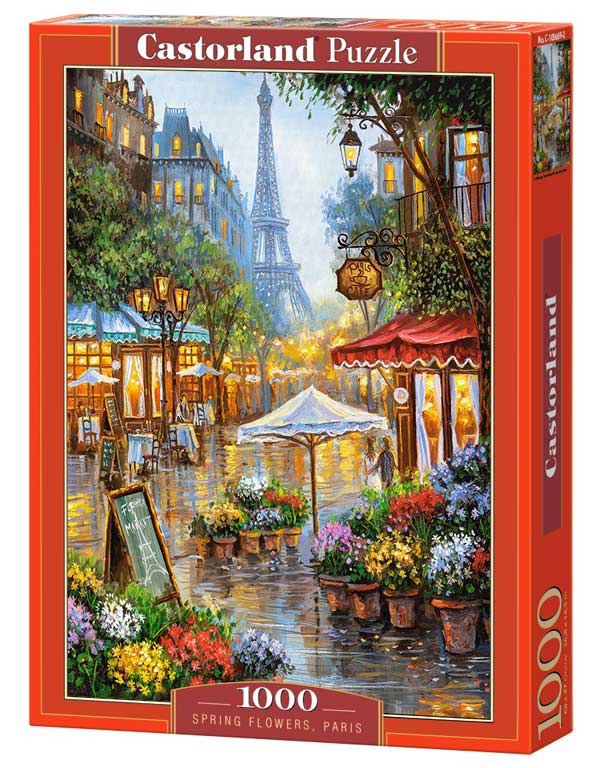 Castorland Puslespil – Forårsblomster, Paris 1000 Brikker