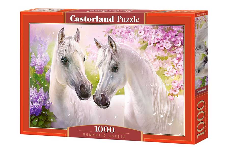 Castorland Puslespil – Hvide Heste 1000 Brikker