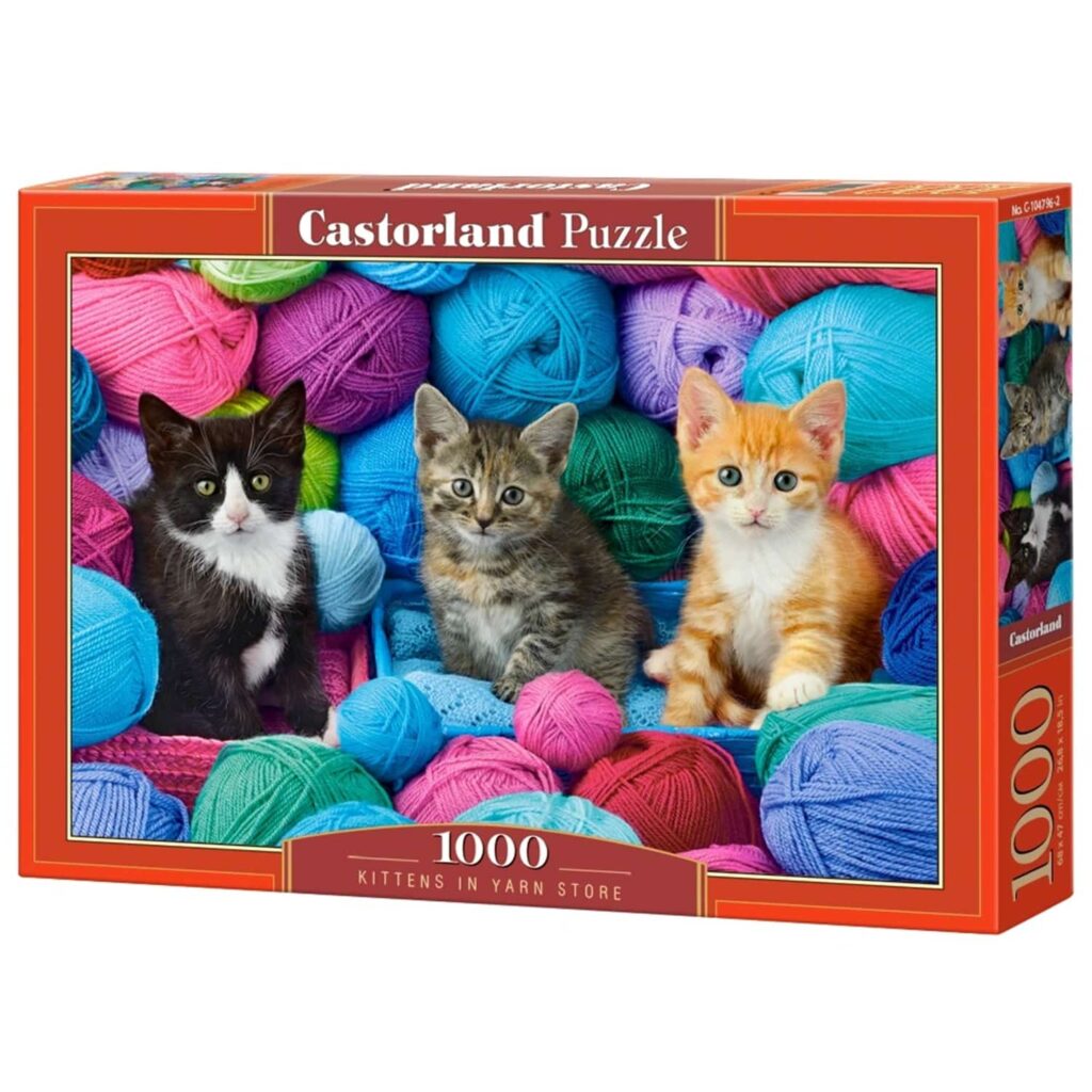 Castorland Puslespil – Katte i garnbutikken 1000 brikker