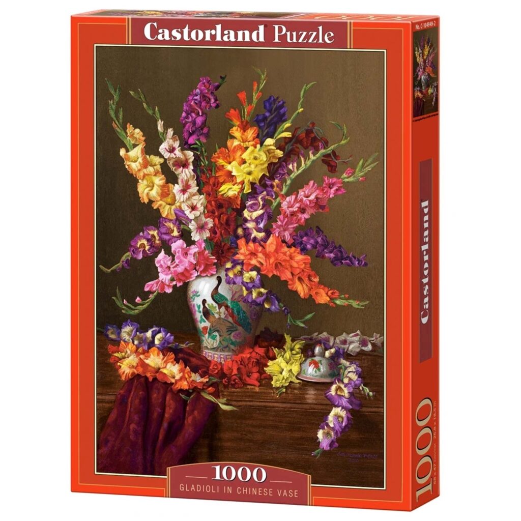 Castorland Puslespil – Gladioler i kinesisk vase 1000 brikker