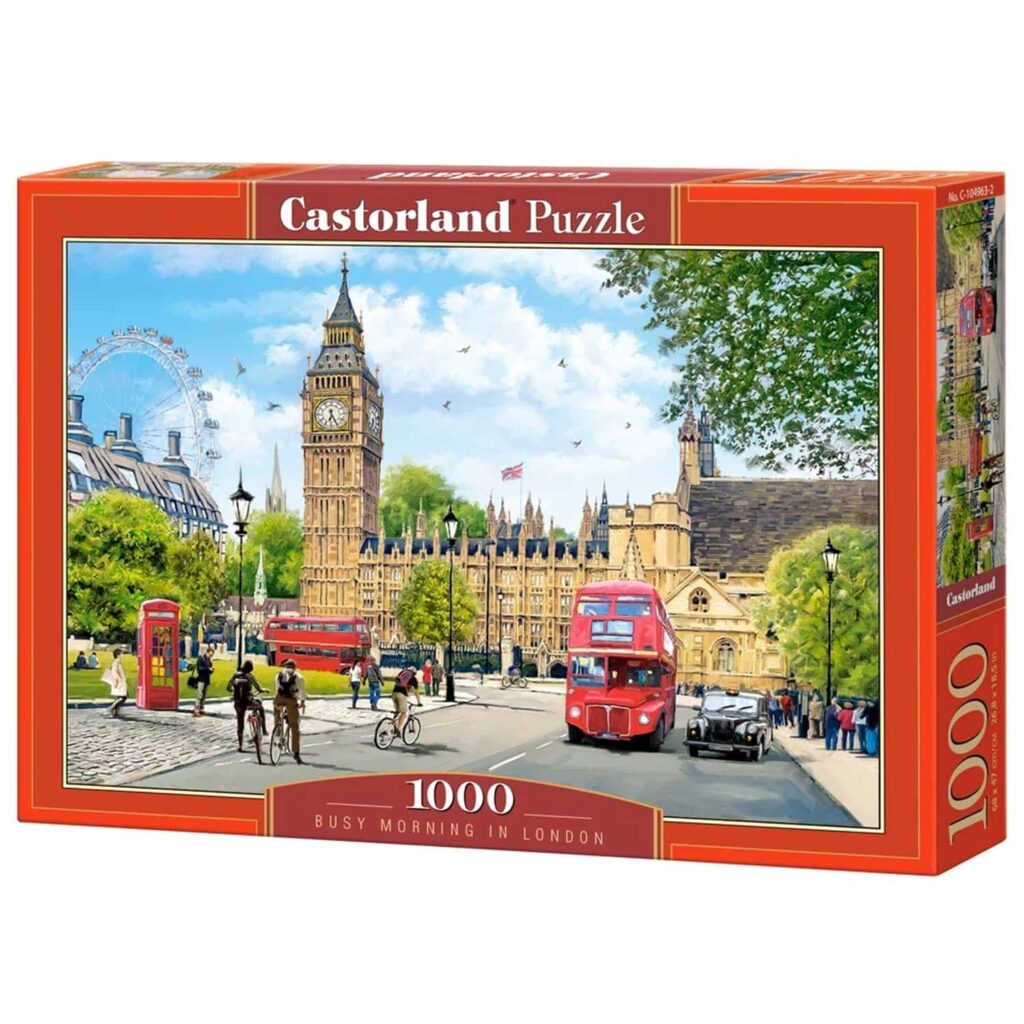 Castorland Puslespil – Livlig morgen i London 1000 brikker