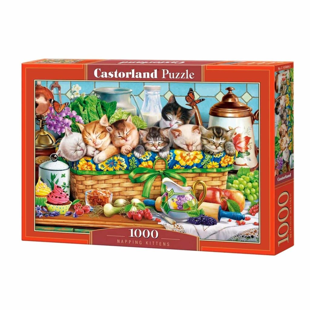 Castorland Puslespil – Sovende katte 1000 brikker