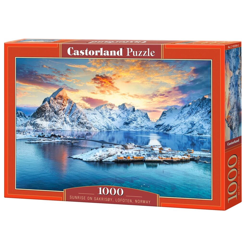 Castorland Puslespil – Solopgang i Lofoten, Norge 1000 brikker