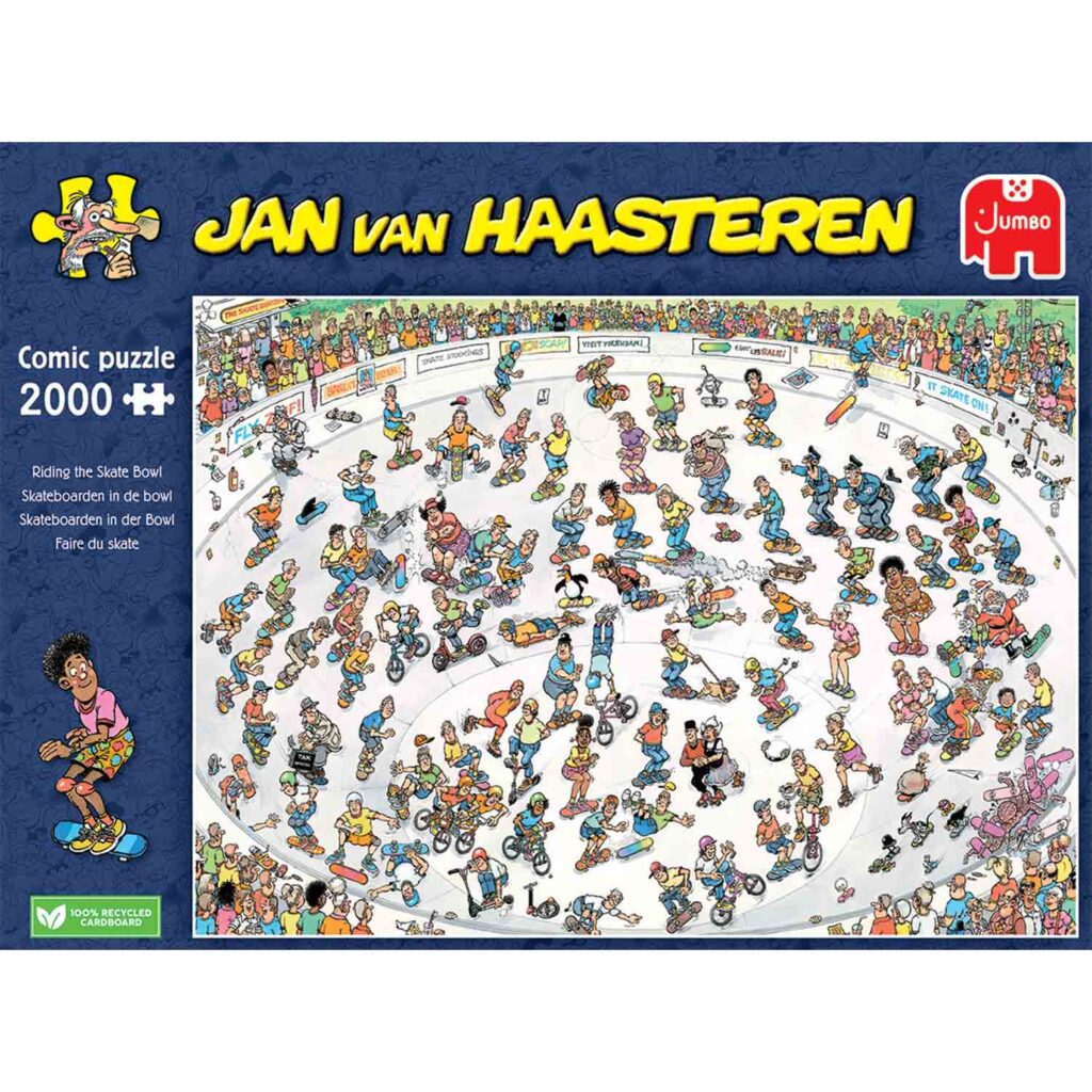 Jan Van Haasteren Puslespil – Sjov i Skateparken 2000 brikker